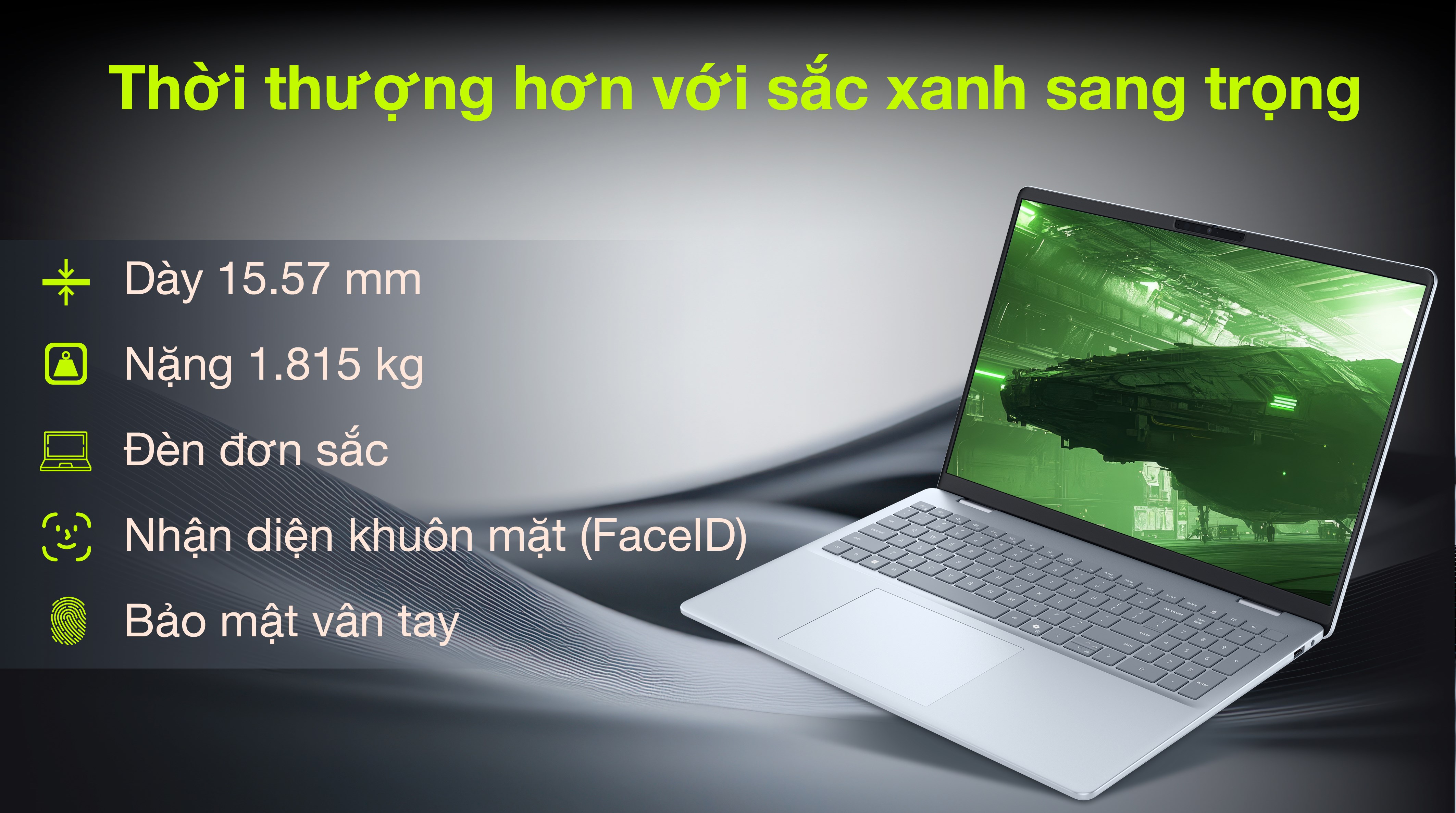 Laptop Dell 16 Plus DB16250 - X65NW9 (Ultra 9 288V, 32GB, 2TB, QHD+ 120Hz, OfficeH24+365, Win11)
