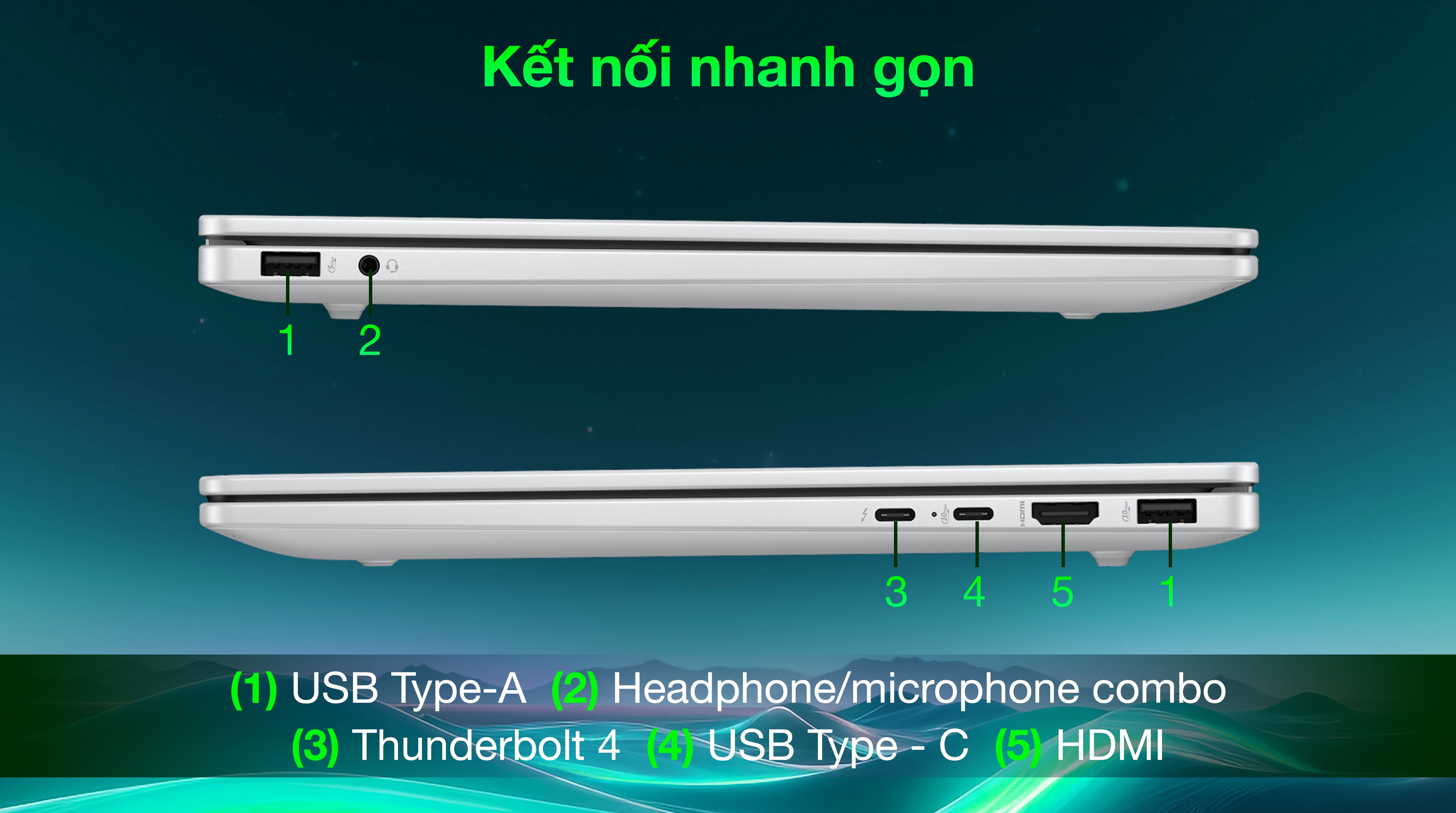 Laptop HP OmniBook 7 14 fr0027TU - C1MN1PA (Ultra 7 255U, 16GB, 512GB, 2K, OfficeH24+365, Win11)