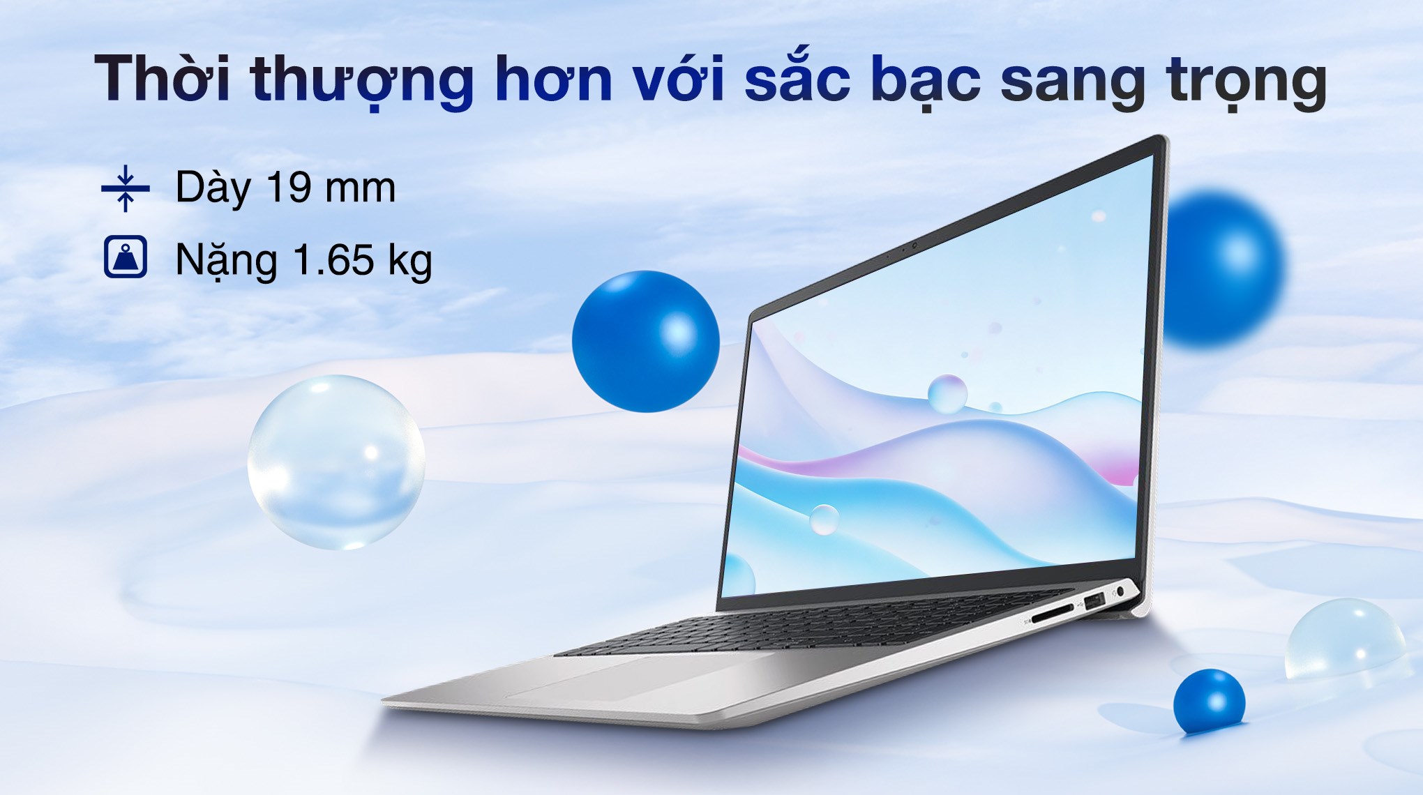 Laptop Dell 15 DC15250 - CPH991 (i7 1355U, 16GB, 1TB, Full HD 120Hz, OfficeHS24+365, Win11)
