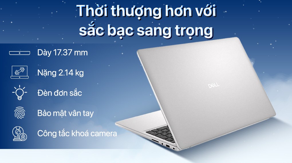 Laptop Dell 16 DC16251 - DC6C7557W1 (Core 7 150U, 16GB, 1TB, Full HD+, OfficeH24+365, Win11)