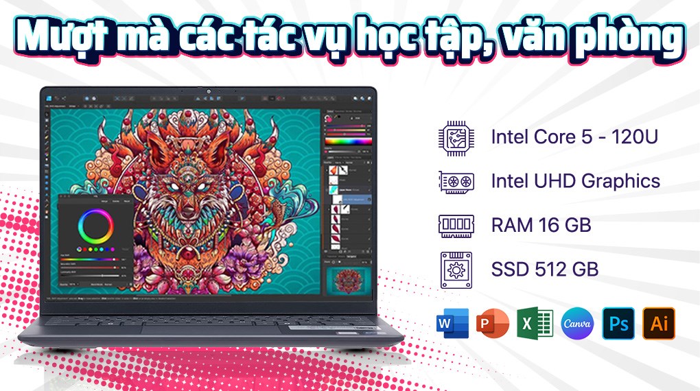 Laptop Dell Pro 14 Essential PV14250 - PV14250-120U-16512W-BL (Core 5 120U, 16GB, 512GB, Full HD+, OfficeH24+365, Win11)