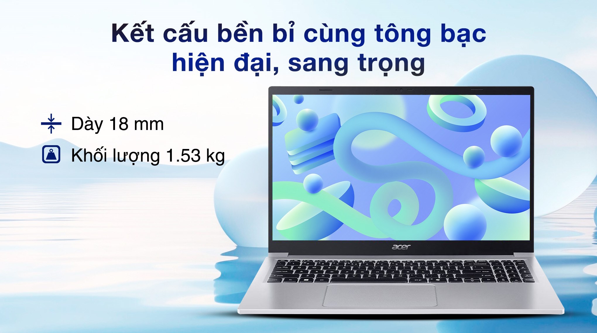 Laptop Acer Aspire Lite 15 AL15-33P-38BA - NX.D2KSV.001 (Core 3 N355, 8GB, 512GB, Full HD, Win11)