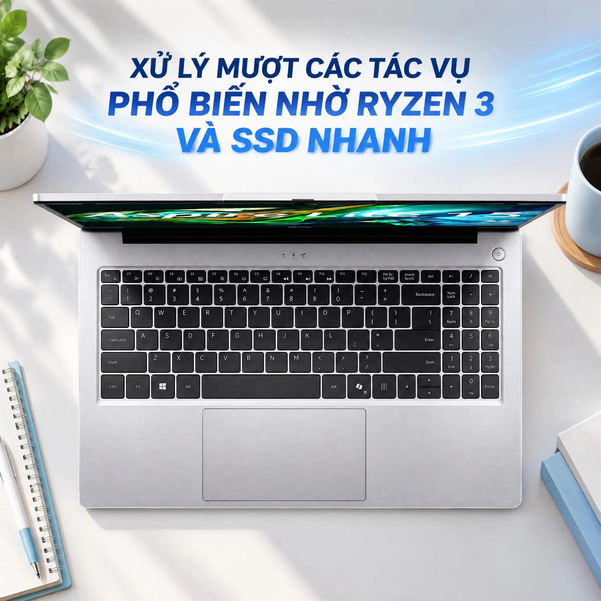 Laptop Acer Aspire Lite 15 AL15-46P-R73C - NX.JXMSV.001 (R3 5400U, 8GB, 512GB, Full HD, Win11) - 2