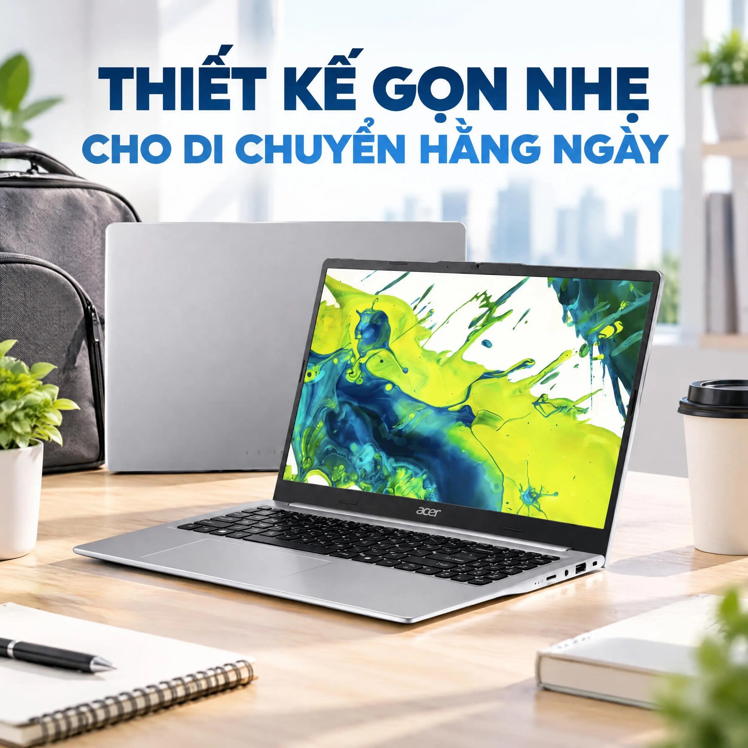 Laptop Acer Aspire Lite 15 AL15-49P-R6XX - NX.DRZSV.002 (R5 7430U, 8GB, 512GB, Full HD, Win11)