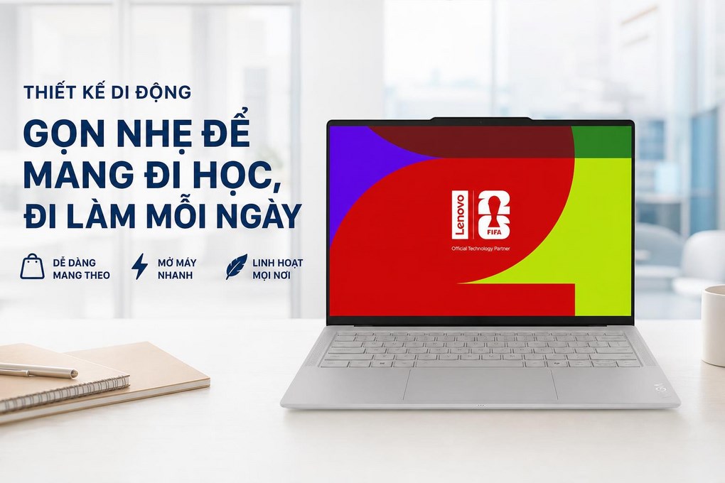 Laptop Lenovo Yoga Slim 7 Ultra 14IPH11 - 83QK0015VN (Ultra 7 355, 32GB, 1TB, WQXGA+ 120Hz, Cảm ứng, OfficeH24+365, Win11)