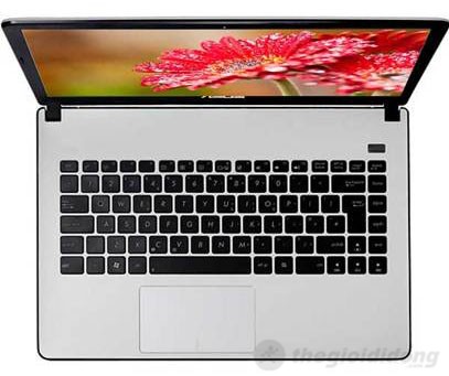 Bàn phím Asus X401A 2372G50 được bố trí rất đẹp mắt như trên ultrabook Bàn phím Asus X401A 2372G50 được bố trí rất đẹp mắt như trên ultrabook