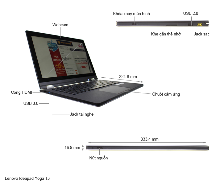 Lenovo Ideapad Yoga 13 - Core i3, RAM 4GB, Win 8 Lenovo Ideapad Yoga 13 - Core i3, RAM 4GB, Win 8