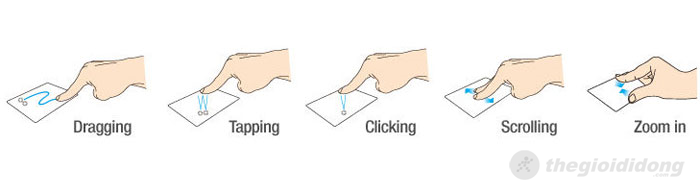 Touchpad của Asus K56CB hỗ trợ chạm đa điểm Touchpad của Asus K56CB hỗ trợ chạm đa điểm