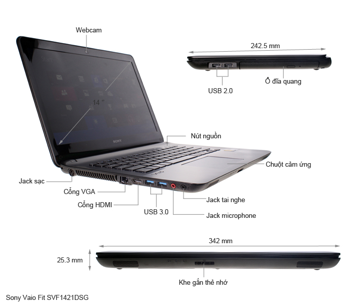 Sony Vaio Fit SVF1421DSG 33212G50W8