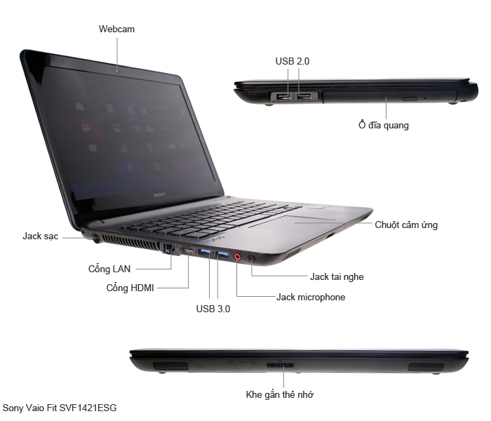 Sony Vaio Fit SVF1421ESG P9872G50W8