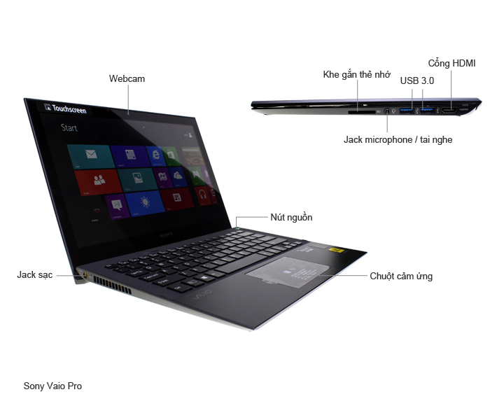 Sony Vaio Pro SVP13213SG 54204G128W8T