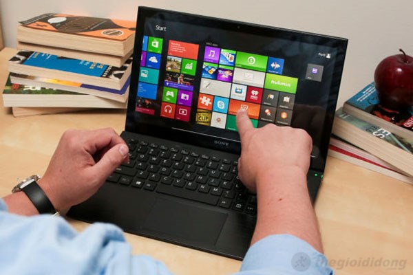 Thao tác tuyệt vời trên Sony Vaio Pro Thao tác tuyệt vời trên màn hình cảm ứng của Sony Vaio Pro với Windows 8