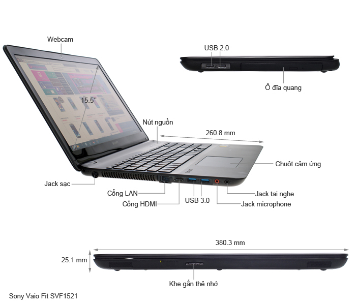 Sony Vaio Fit SVF1521DSG 33222G50W8