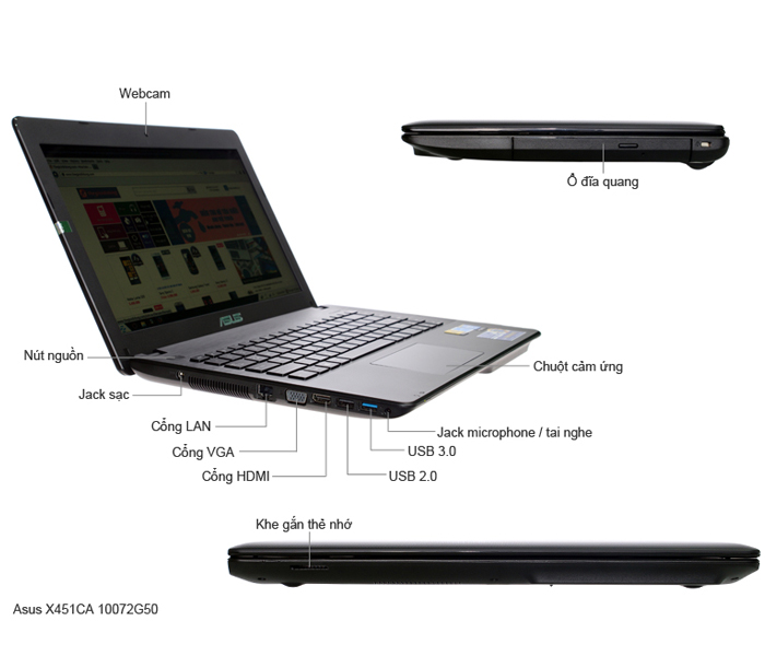 Asus X451CA 10072G50