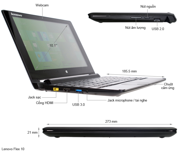 Lenovo Flex 10 N2802G32W8T