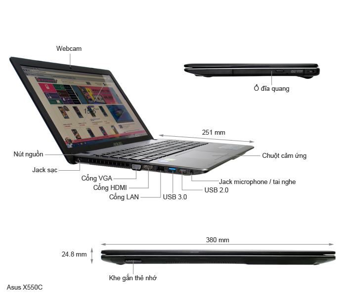 Asus X550CC 33214G50G