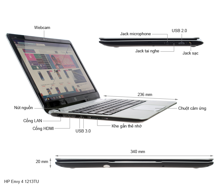 HP Envy 4 1213TU 33224G50HSW8
