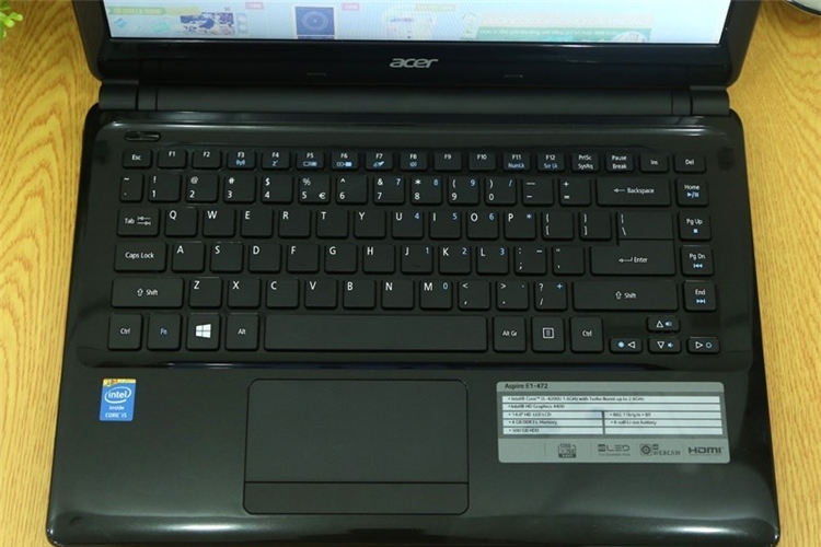 Laptop Acer Aspire E1 472 54204G50Dn Màu Đen