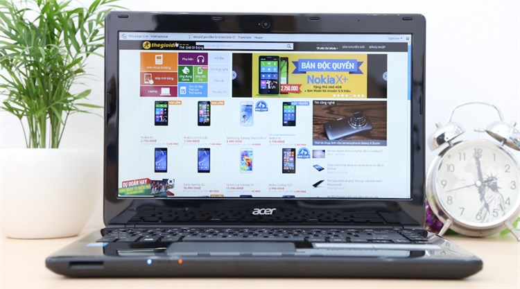 Laptop Acer Aspire E1 472 54204G50Dn Màu Đen