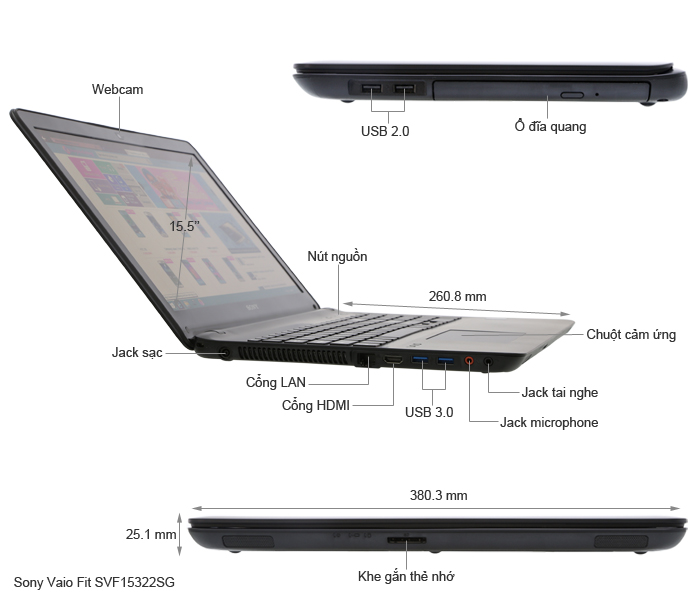 Sony Vaio Fit SVF15322SG 34002G50W8