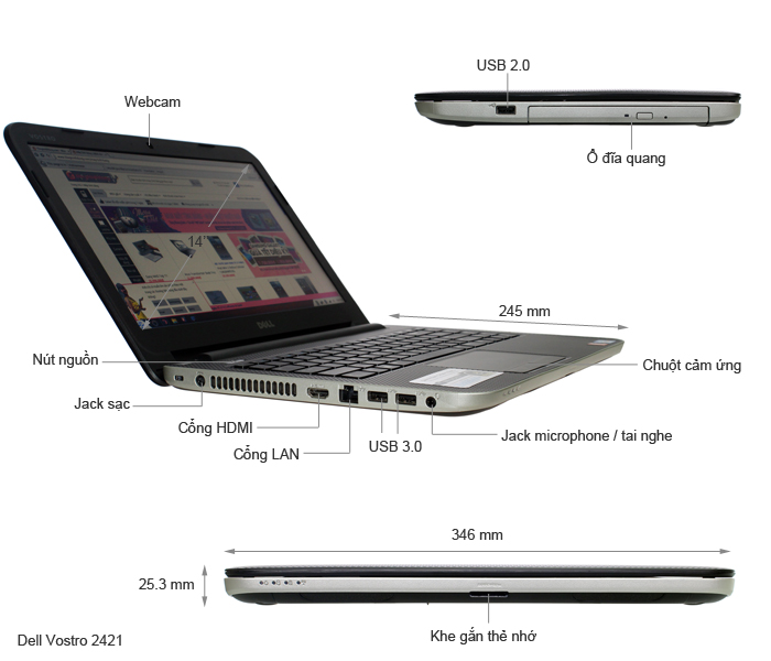 Dell Vostro 2421 53334G50