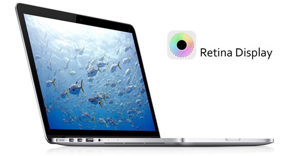 Công nghệ Retina cho hình anh hiển thị cực nét Macbook Pro ME865 màn hình retina 13.3inch