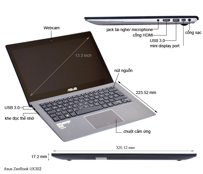 Asus Zenbook UX302LG 54204G50HSGW8T