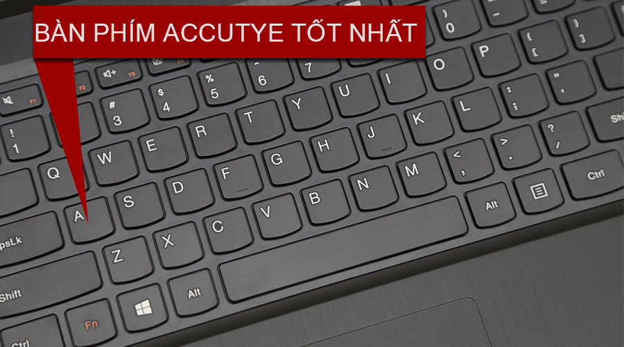 <p><strong>B&agrave;n ph&iacute;m Accutype</strong></p>
<p>Trang bị b&agrave;n ph&iacute;m Accutype độc quyền, c&aacute;c ph&iacute;m c&oacute; khoản c&aacute;ch hợp l&yacute; gi&uacute;p đ&aacute;nh m&aacute;y hạn chế sai s&oacute;t, đặc biệt rất nhẹ v&agrave; &ecirc;m.</p>