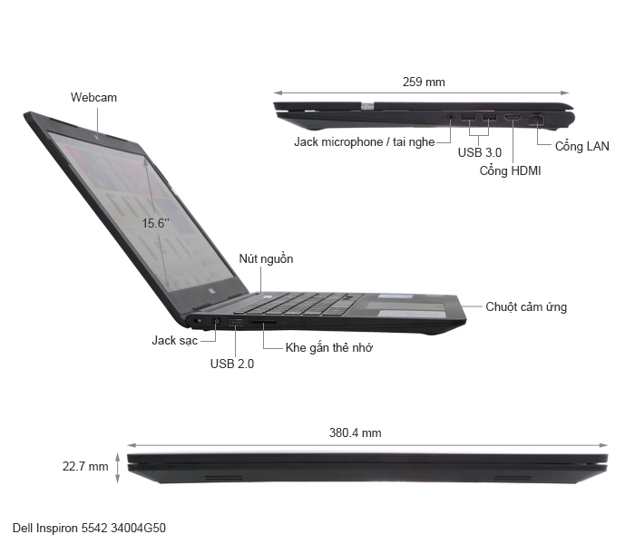 Dell Inspiron 5542 34004G50