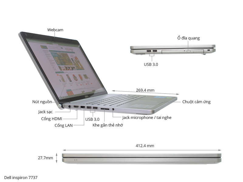 Dell Inspiron 7737 745116G1TGW8T