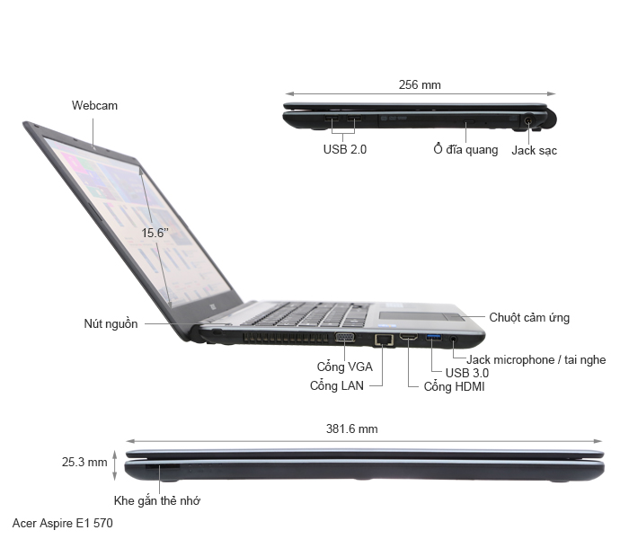 Acer Aspire E1 570 33212G50Mn