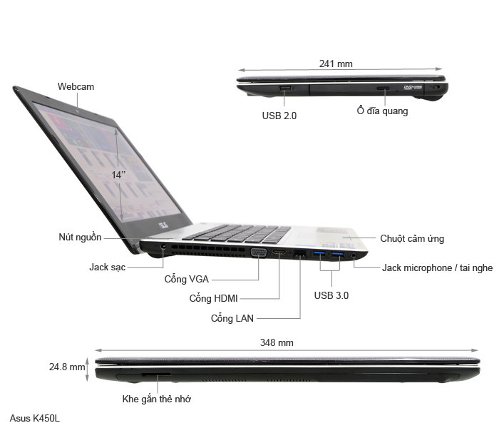 Asus K450LAV 34012G50