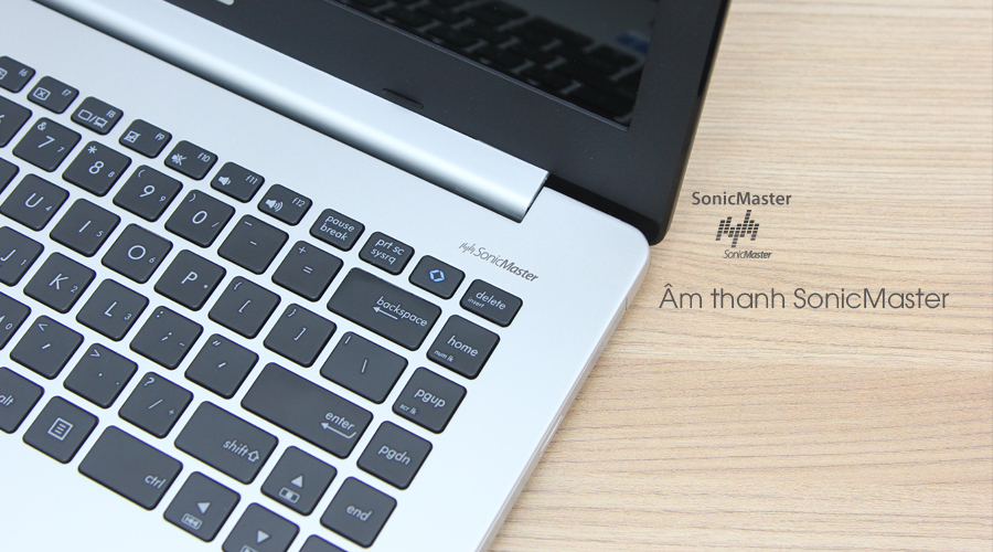 <p><strong>Trải nghiệm &acirc;m thanh th&uacute; vị SonicMaster&nbsp;</strong>Trang bị hệ thống loa Stereo với buồng loa lớn kết hợp c&ocirc;ng nghệ &acirc;m thanh cao cấp SonicMaster v&agrave; phần mềm Audio Wizard. K451LA cho chất lượng &acirc;m thanh trong trẻo sống động.</p>