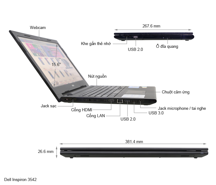 Dell Inspiron 15 3542 34032G50G