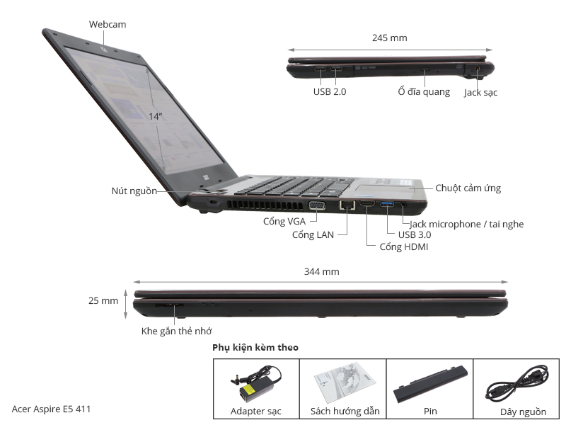 Acer Aspire E5 411 29402G50