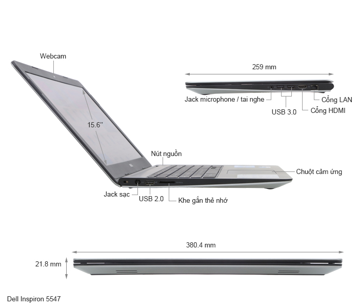 Dell Inspiron 5547 74518G1TGW8