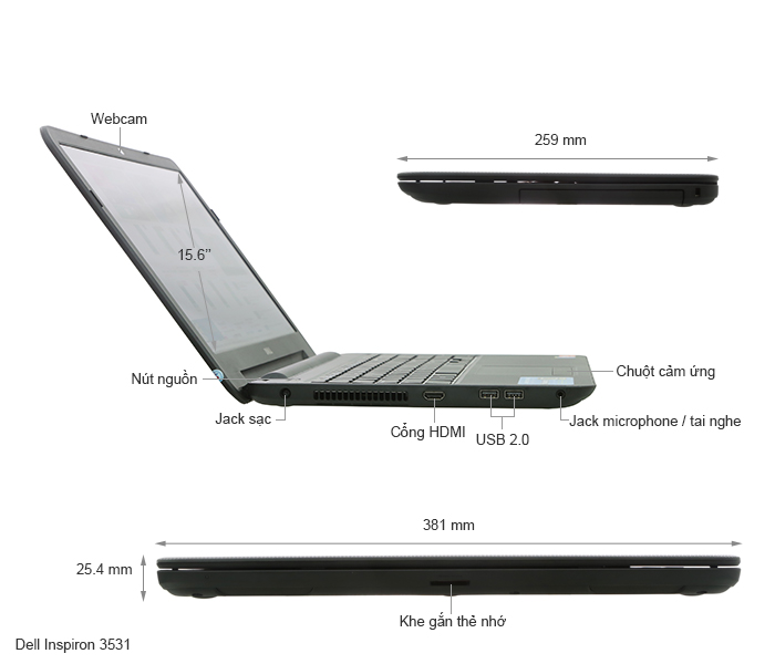Dell Inspiron 3531 28304G50