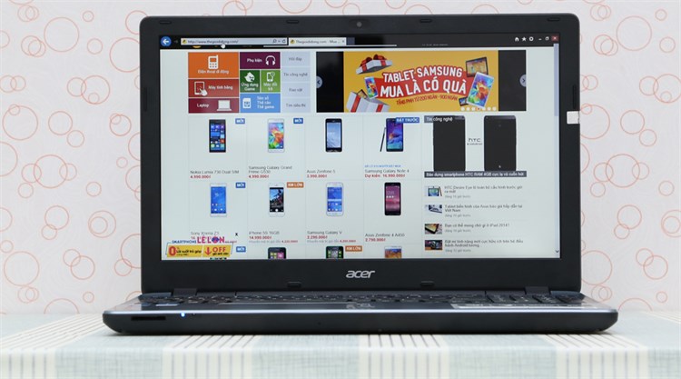 Laptop Acer Aspire E5 571 54214G50W8 Màu Xám