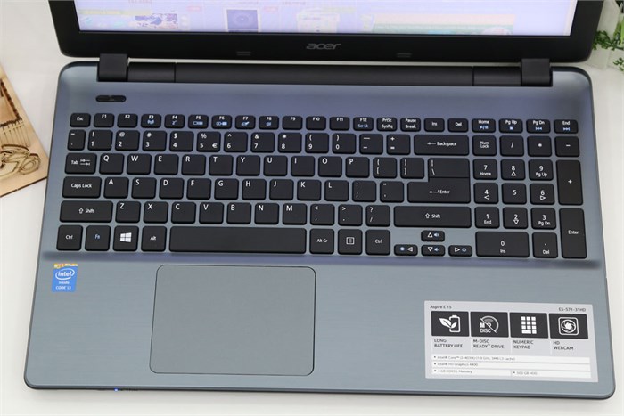 Laptop Acer Aspire E5 571 54214G50W8 Màu Xám