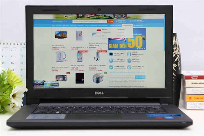 Laptop Dell Inspiron 3442 i3 4005U/4G/500G/Win8.1 Màu Đen