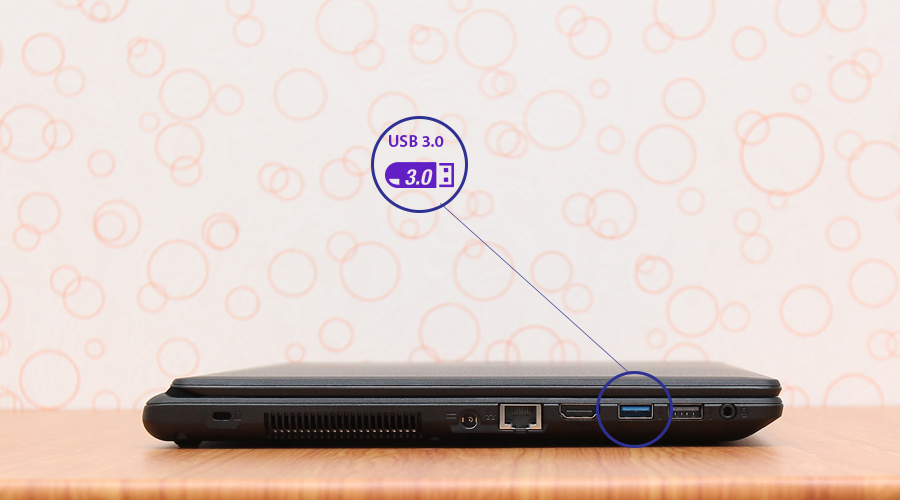 <p>Di chuyển dữ liệu giữa m&aacute;y t&iacute;nh&nbsp;v&agrave; c&aacute;c thiết bị kh&aacute;c một c&aacute;ch nhanh ch&oacute;ng với USB chuẩn 3.0 SuperSpeed. USB cho tốc độ sao ch&eacute;p nhanh gấp 10 USB chuần 2.0</p>