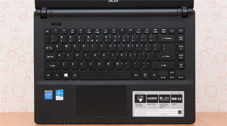 Laptop Acer Aspire ES1 411 N3540/4G/500G/Win8.1/KhôngDVD Màu Đen