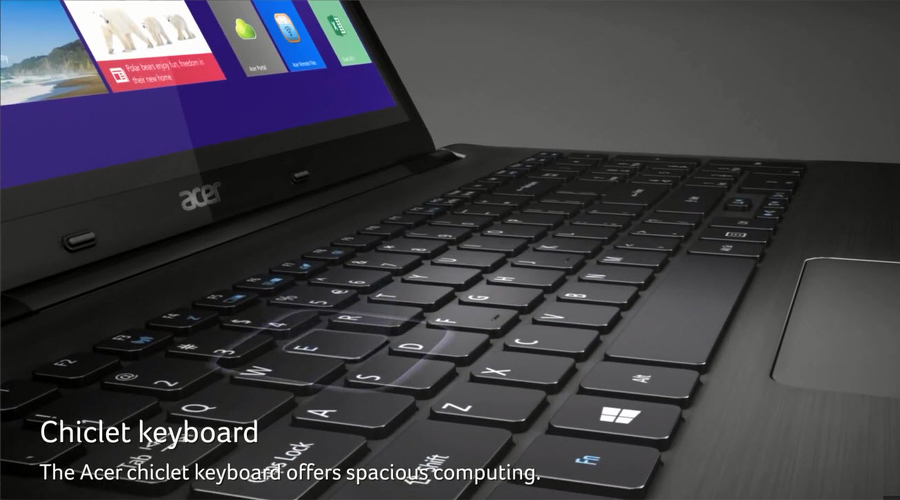 <p><strong>B&agrave;n ph&iacute;m chiclet ti&ecirc;u chuẩn</strong></p>
<p>B&agrave;n ph&iacute;m của Acer Aspire E5 c&oacute; k&iacute;ch thước vừa phải, c&aacute;c ph&iacute;m bấm kh&ocirc;ng qu&aacute; nhỏ v&agrave; độ nảy tốt, thao t&aacute;c nhập liệu nhanh v&agrave; dễ d&agrave;ng.</p>