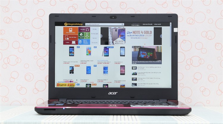 Laptop Acer Aspire E5 471 i3 4005U/4G/500G/Win8.1/Không DVD Màu Đỏ