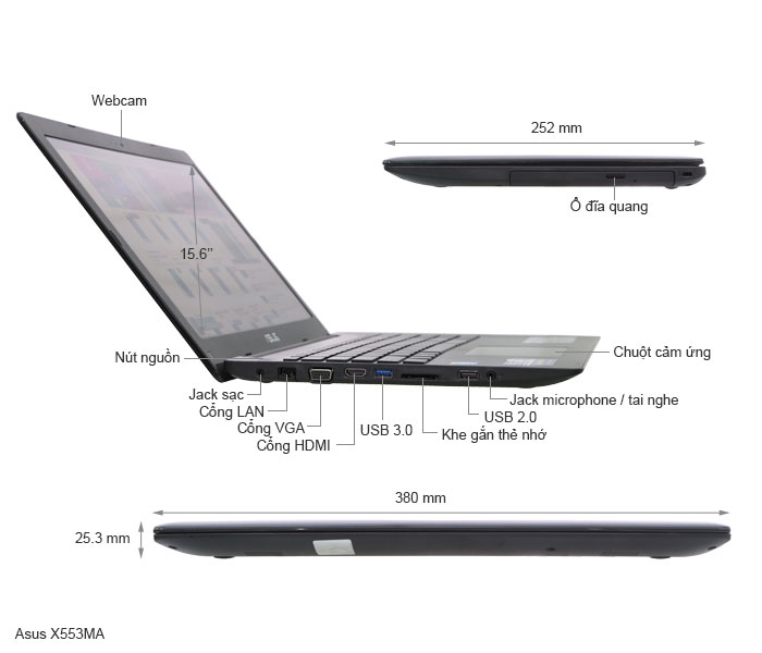 Asus X553MA Win8.1 Bing | Thegioididong.com