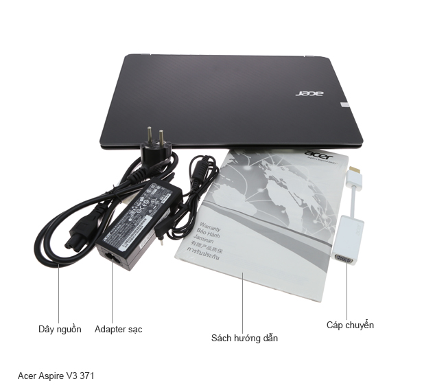 Bộ sản phẩm gồm: Hộp, Dây nguồn, Sách hướng dẫn, Adapter sạc