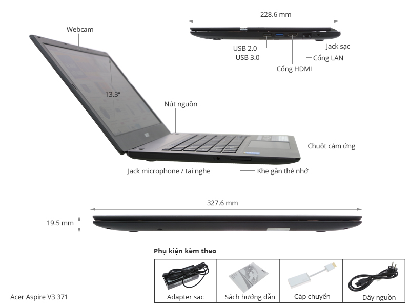 Acer Aspire V3 371 i5 4210U/4G/500G/Win8.1