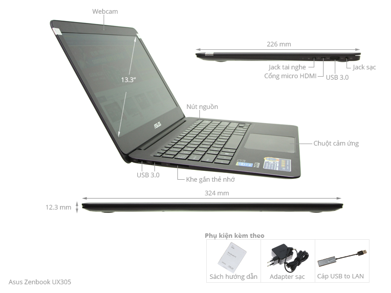 Asus Zenbook UX305FA M-5Y10/8GB/128GB/Win8.1