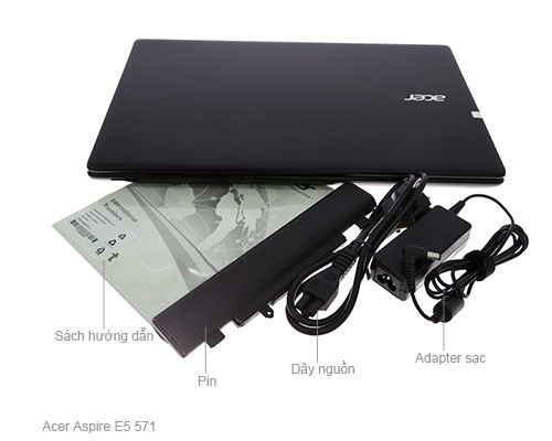 Bộ sản phẩm gồm: Pin, Dây nguồn, Sách hướng dẫn, Thùng máy