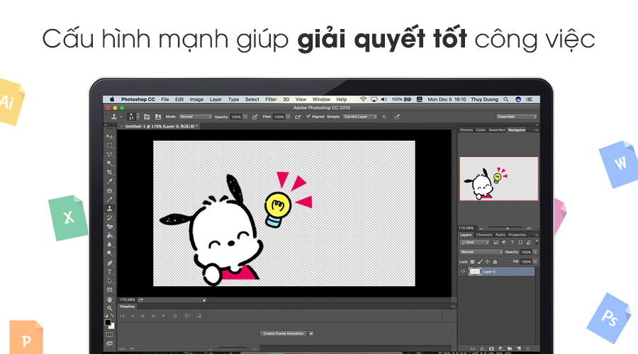 Laptop Apple Macbook Pro MF839ZP/A i5 2.7GHz/8GB/128GB (2015)